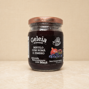 Geleia Artesanal de Mirtilo com Romã e Zimbro - 200g